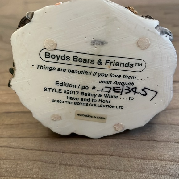 Boyds Bears and Friends Bailey and Wixie To Have and to Hold 2017 - Picture 4 of 4